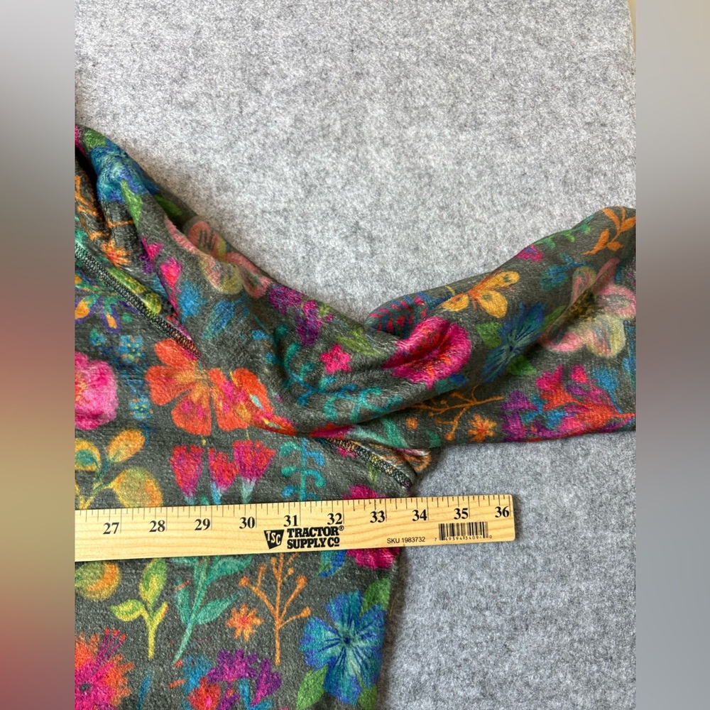 Natural Life Oversized Cozy Blanket Hoodie One size Multi Flora - Picture 7 of 10